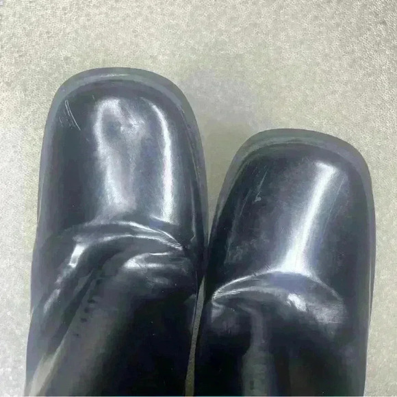 Free People Black Patent Leather Square toe Ankle Boot Retro US 9 - Picture 5 of 11